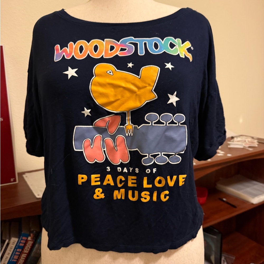 Woodstock Graphic Cropped Tee